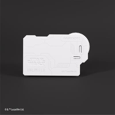 White Gamegenic Damage Pad for Star Wars Unlimited, featuring a sleek design for tracking game damage.