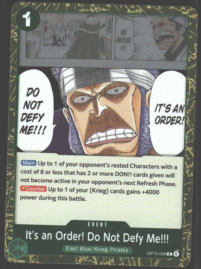 It's an Order! Do Not Defy Me!!!