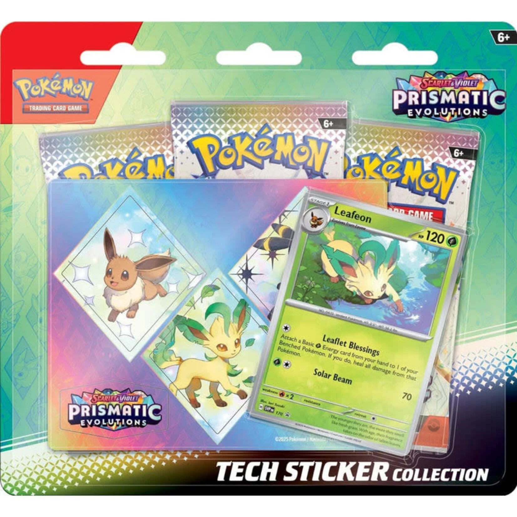 Pokemon TCG: Scarlet & Violet: Prismatic Evolutions: Tech Sticker Collection - Leafeon