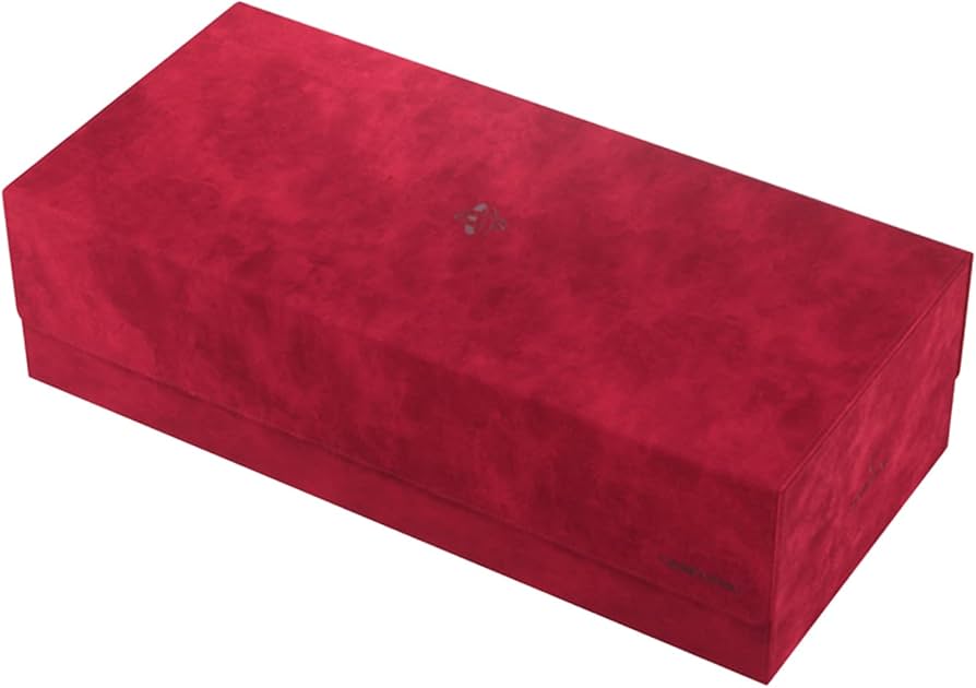 Red Game Genic Deck Box: Dungeon 1100+ Convertible, designed for storing and organizing trading cards securely.