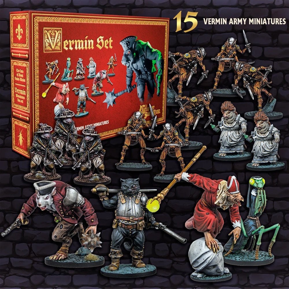 The Cats of Mont Saint-Michel - Vermin Miniatures Set (Unpainted)