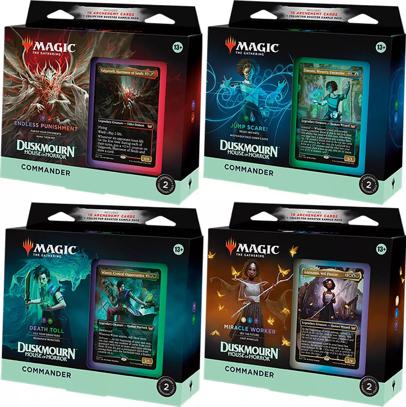 Magic: The Gathering - Duskmourn - House of Horror - Commander Deck (Set of 4)