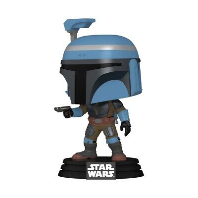Funko Pop! figure of Axe Woves from Star Wars, featuring a blue helmet and armor, holding a blaster.