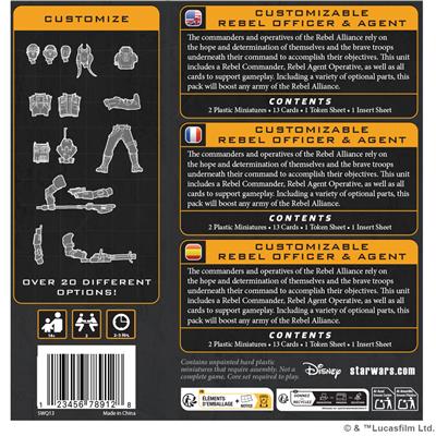 Star Wars: Legion - Customizable Rebel Officer & Agent (PREORDER)