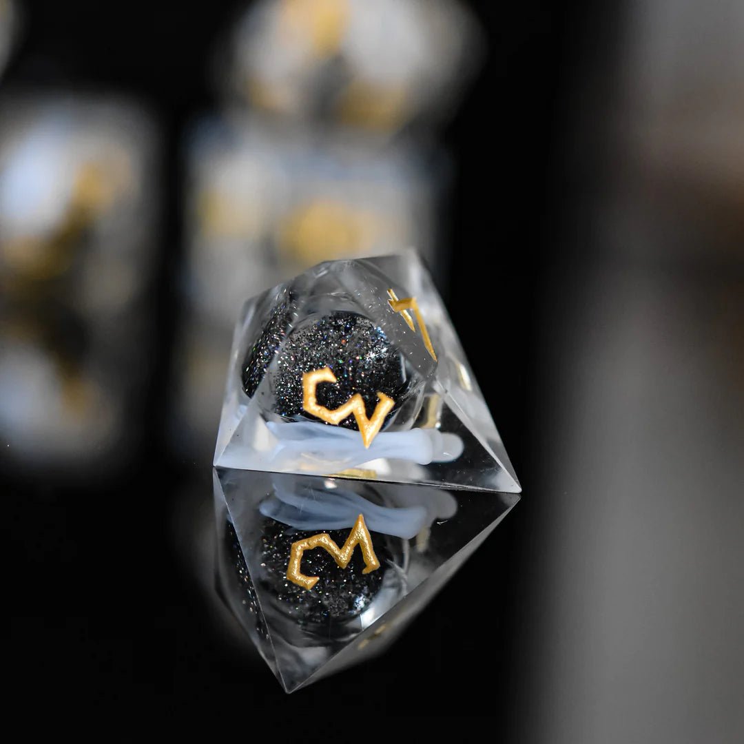 Misty Mountain Gaming: Smoke and Mirrors Liquid Core Dice Set