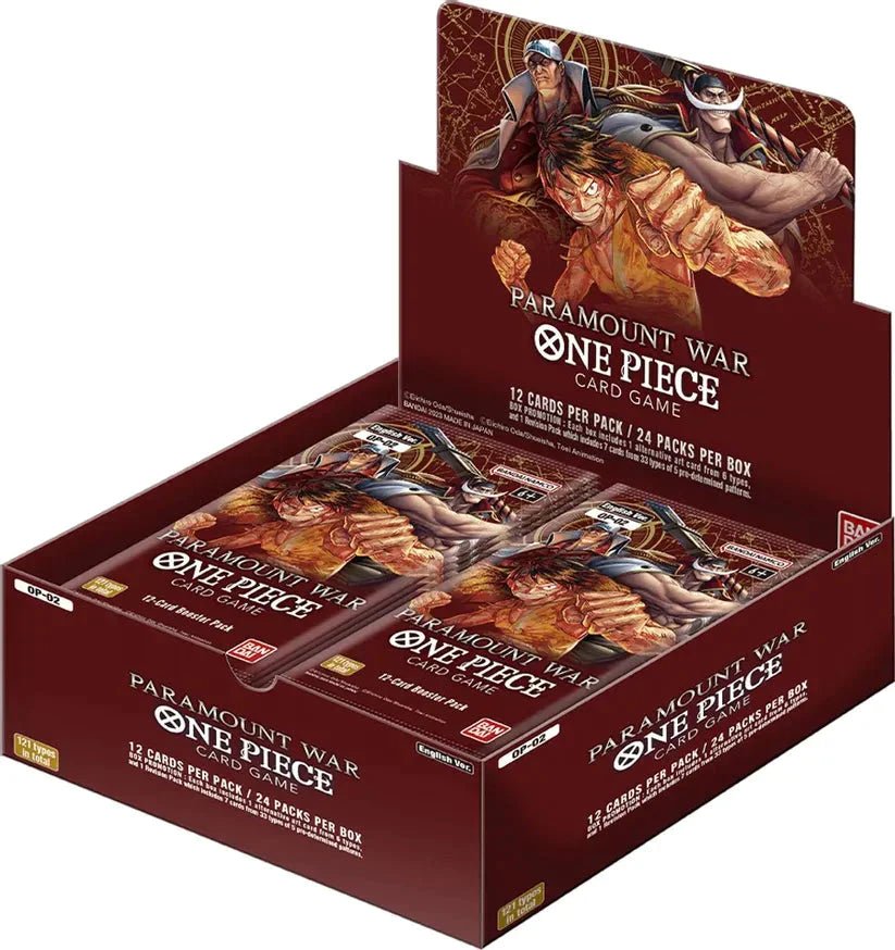 op 7 booster box One Piece TCG: Paramount War Booster Box OP-02 | 121 Types | Enhance Decks  with New Strategies