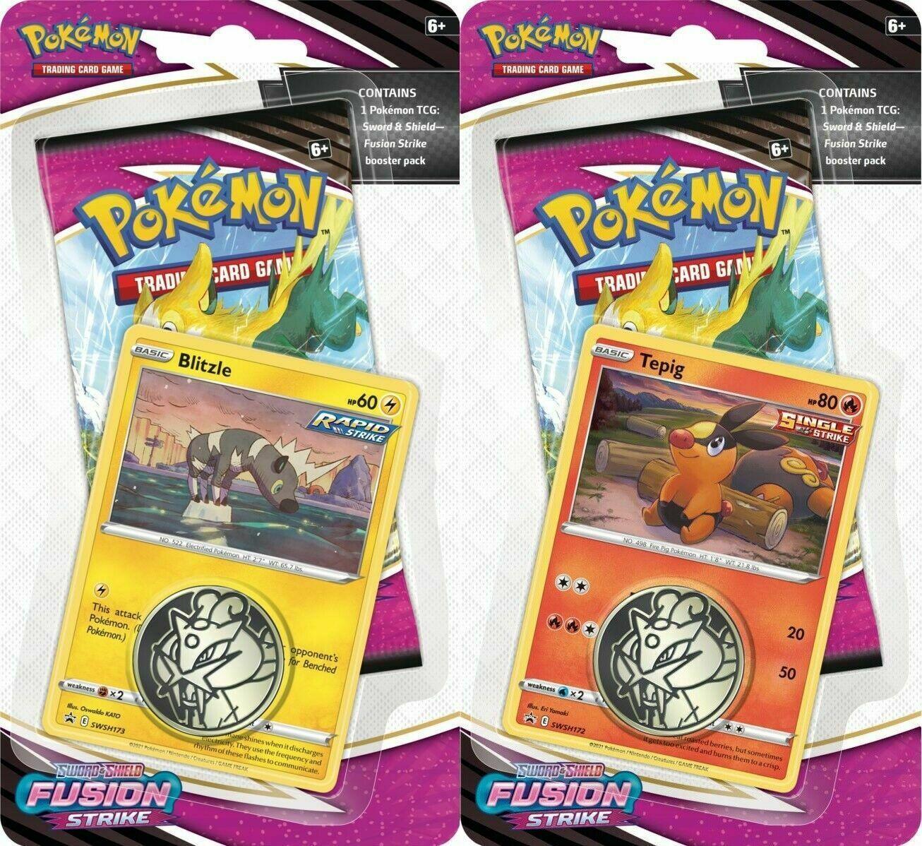 Pokemon Fusion Strike Checklane Blister Pack (Qty 2)