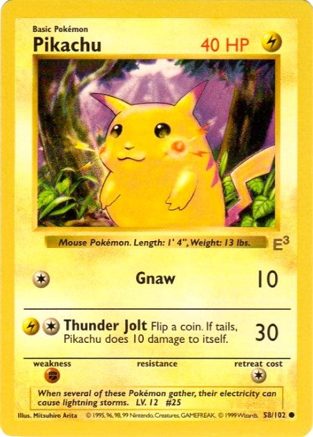 Image for Pikachu - 58/102 (E3 Stamped with Red Cheeks) (58) (MCAP)