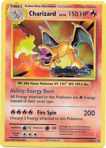 Image for Charizard (XY Evolutions Prerelease) (11) (PR)