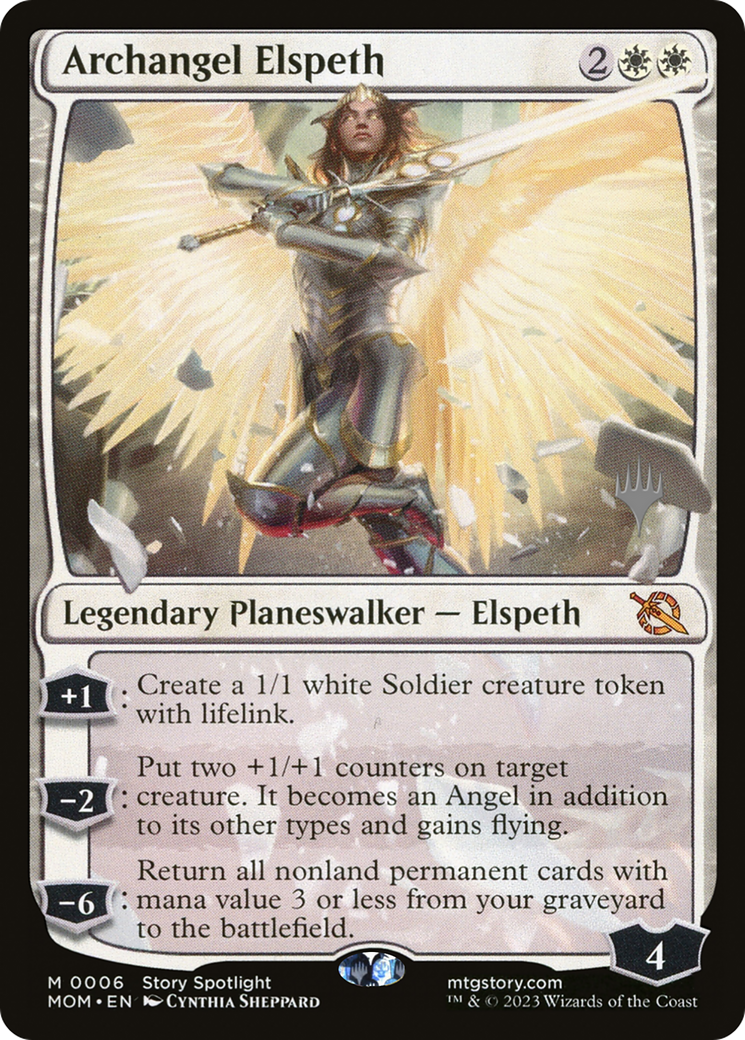 Collection of Archangel Elspeth (Promo Pack) [March of the Machine Promos] in a gallery layout