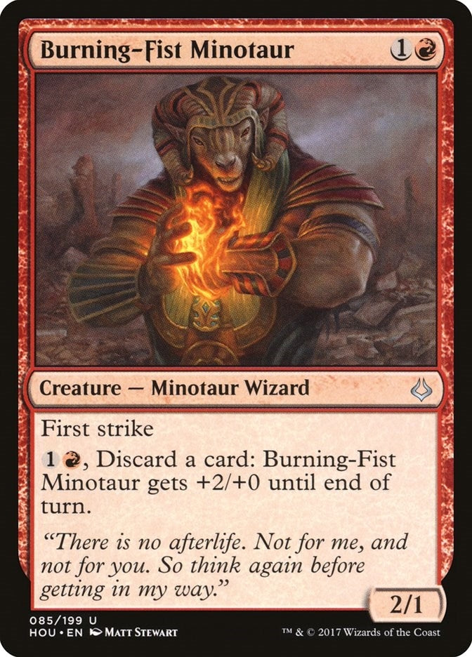 Image for Burning-Fist Minotaur (85) (HOU)