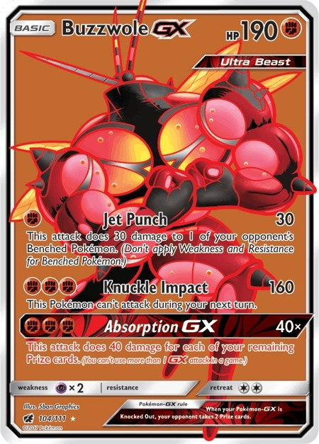 Image for Buzzwole GX (Full Art) (104) (SM04)