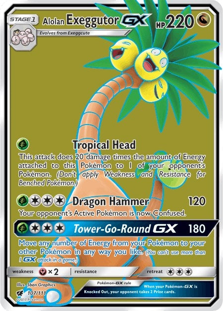 Image for Alolan Exeggutor GX (Full Art) (107) (SM04)