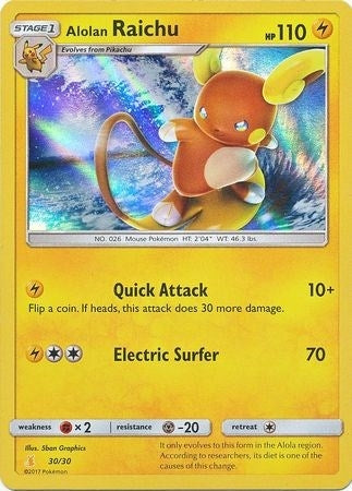 Image for Alolan Raichu (#30 Holofoil) (30) (SMK1)