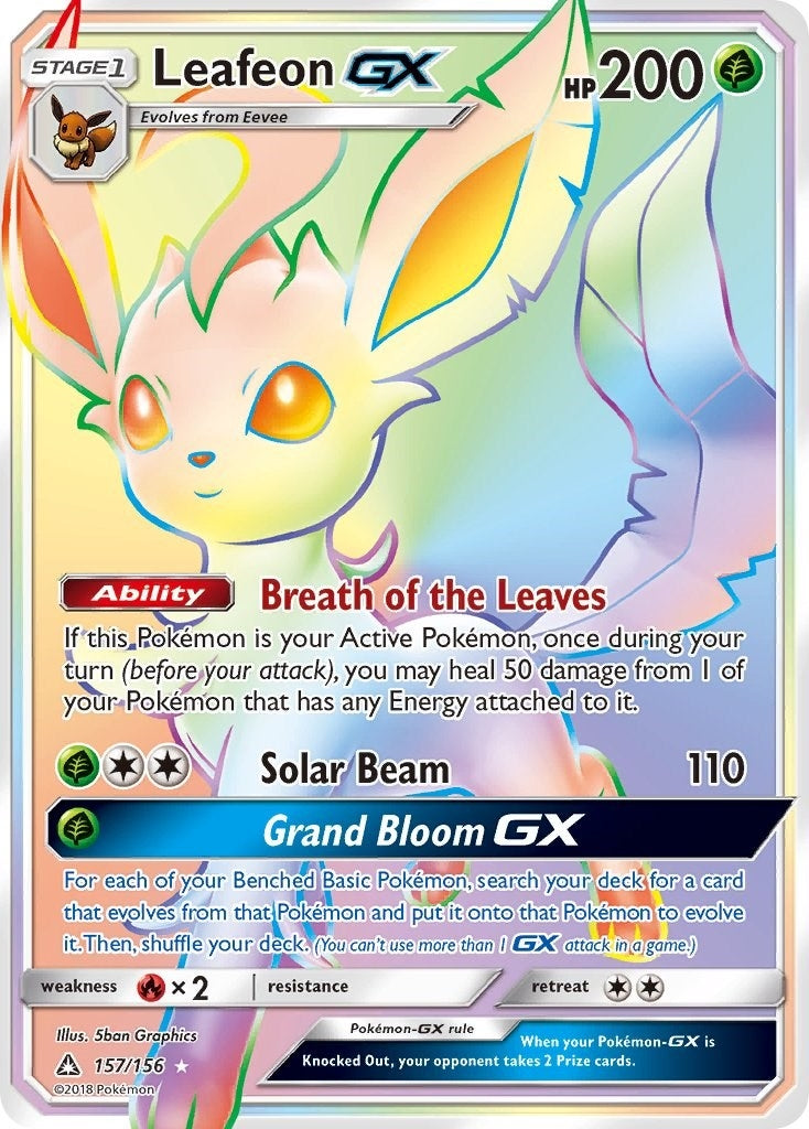 Image for Leafeon GX (Secret Rare) (157) (SM05)