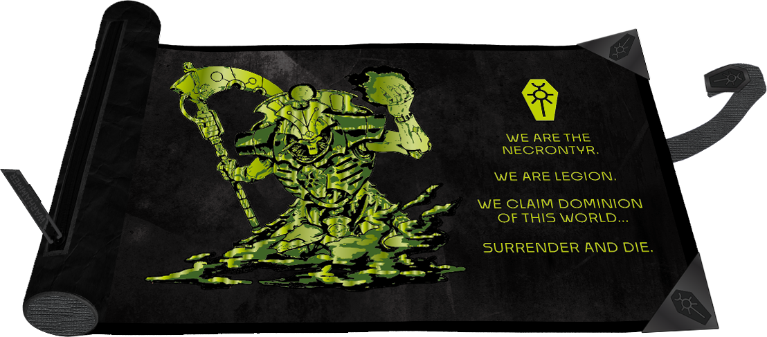 Ultra Pro: Warhammer 40,000: Dice Scroll - Necron Codex Aligned (PREORDER)