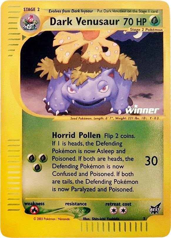 Image for Dark Venusaur - 7 [Winner] (7) (PR)