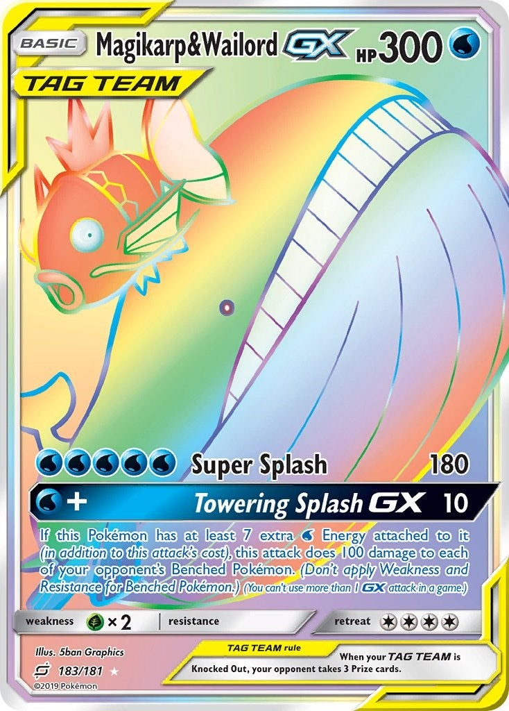 Image for Magikarp & Wailord GX (Secret) (183) (SM9)