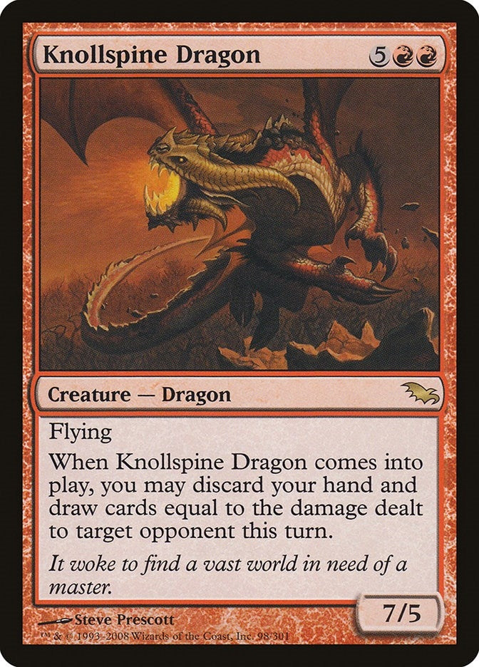 Image for Knollspine Dragon (98) [Shadowmoor]