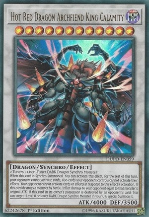 Image for Hot Red Dragon Archfiend King Calamity (59) (DUPO)
