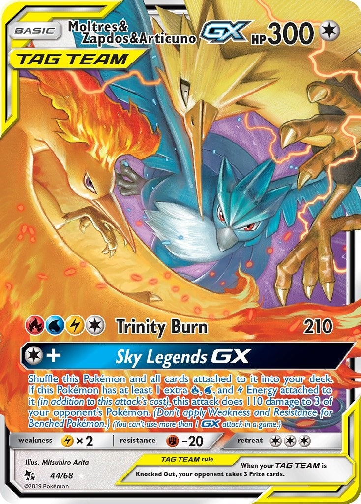 Image for Moltres & Zapdos & Articuno GX (44) (HIF)