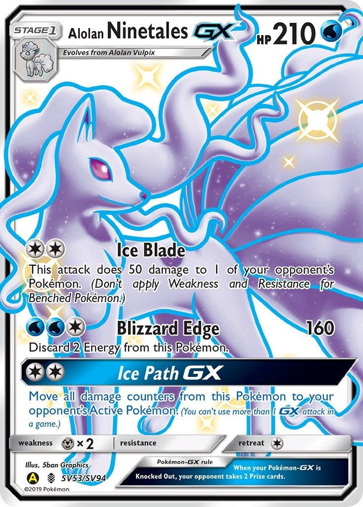 Image for Alolan Ninetales GX (5394) (HIF:SV)