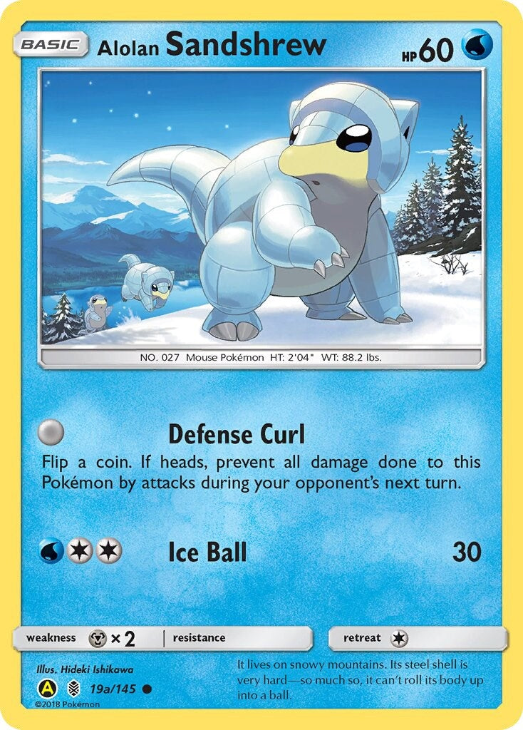 Image for Alolan Sandshrew - 19a/145 (19) (PR)