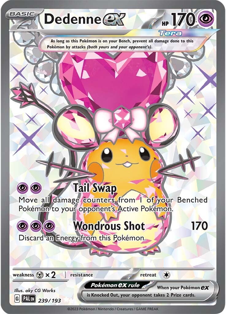 Collection of Dedenne ex (239/193) [Scarlet & Violet: Paldea Evolved] in a gallery layout