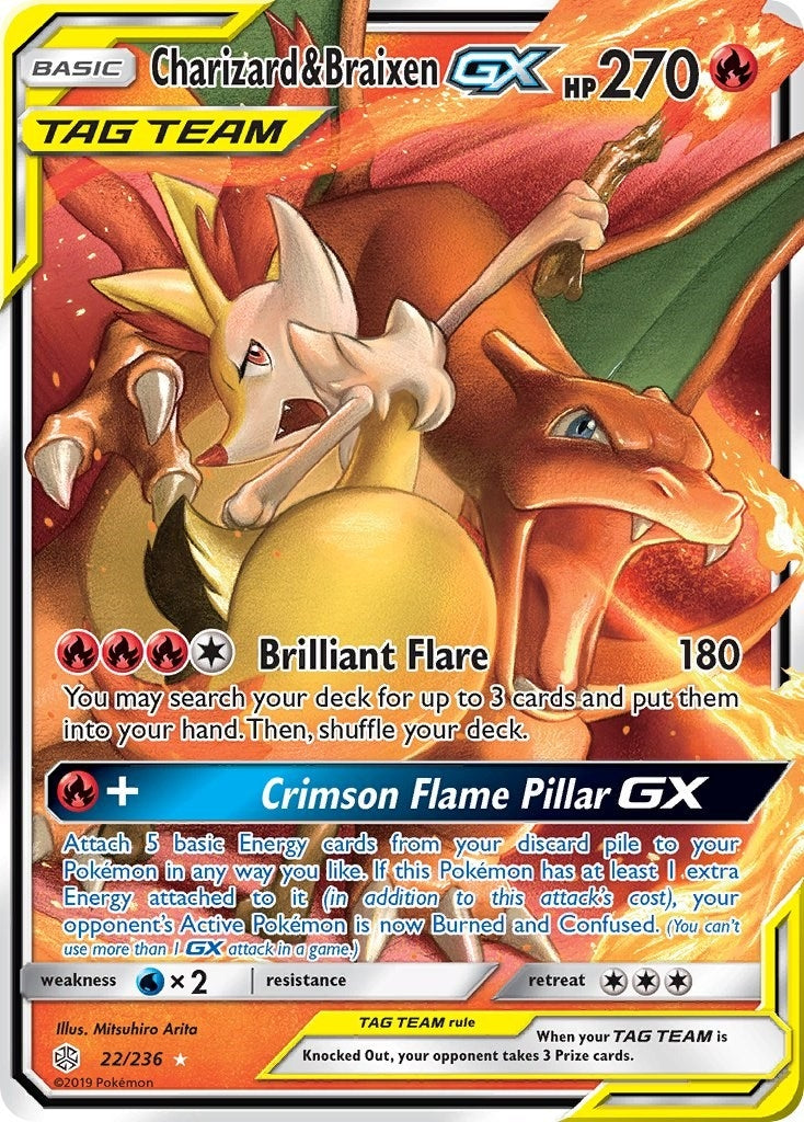 Image for Charizard & Braixen GX (22) (SM12)