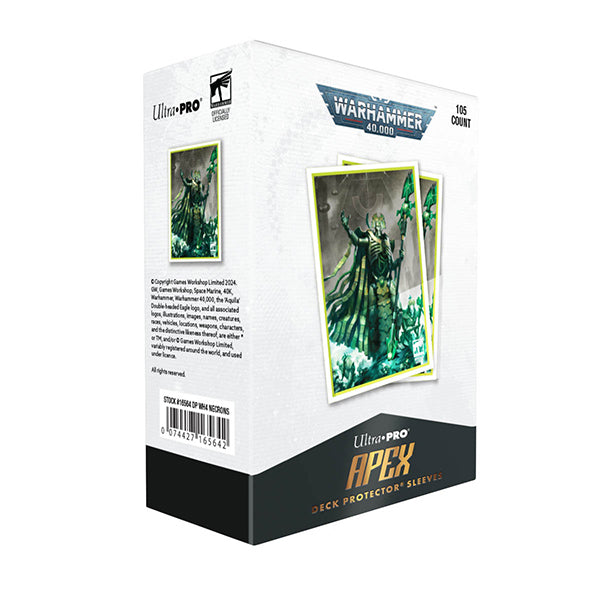 Ultra Pro: Warhammer 40,000: Deck Protectors 105ct- Necron Codex Aligned (PREORDER)
