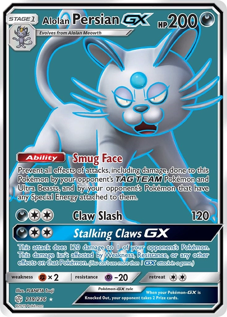 Image for Alolan Persian GX (Full Art) (219) (SM12)