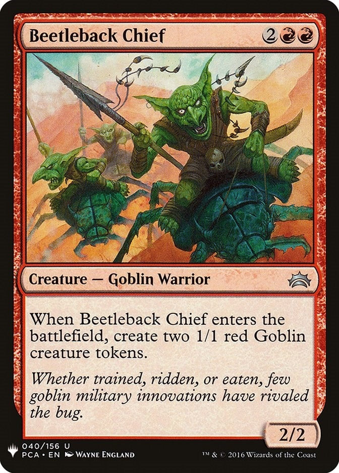 Image for Beetleback Chief (40) (LIST)