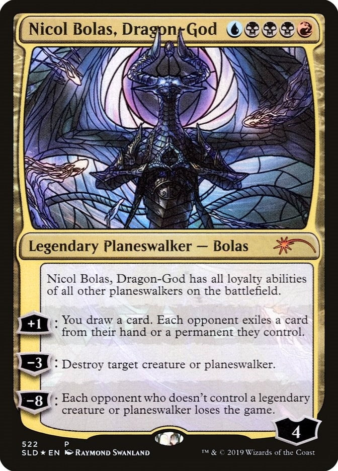 Image for Nicol Bolas, Dragon-God (Stained Glass) (522) [Secret Lair Drop Series]