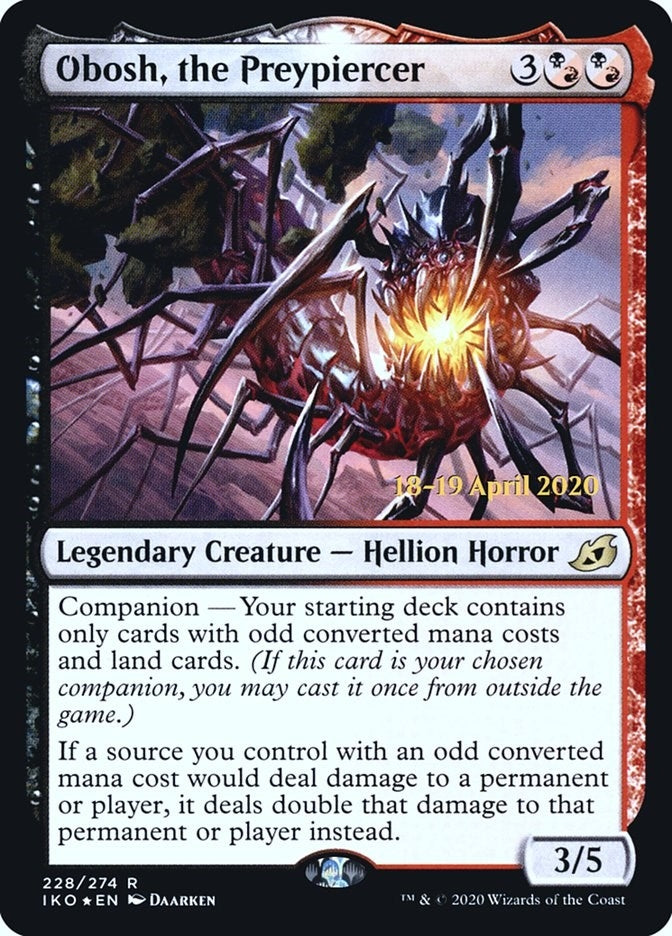 Image for Obosh, the Preypiercer (228) [Prerelease Cards]