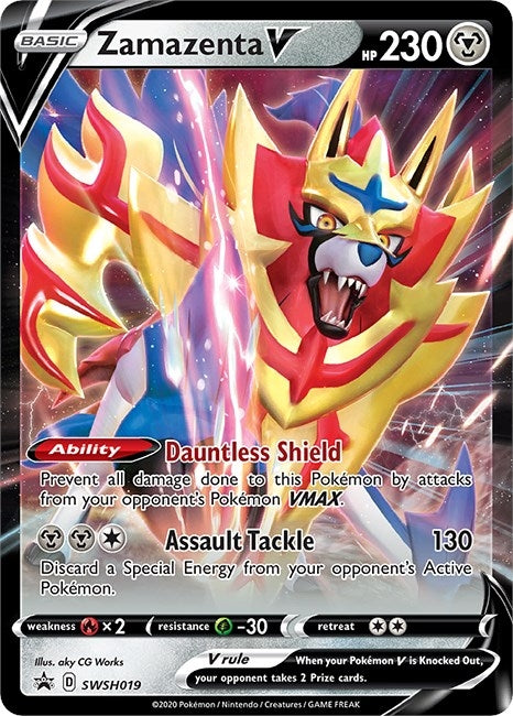 Image for Zamazenta V - SWSH019 (19) (SWSD)