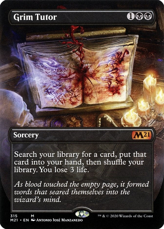 Image for Grim Tutor (Alternate Art) (315) (M21)