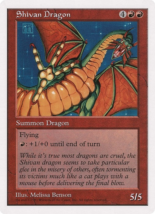 Image for Shivan Dragon (The Duelist Magazine) [Oversize Cards]