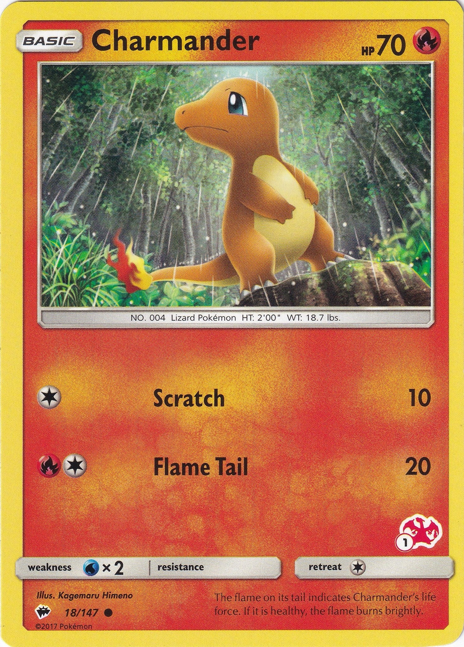 Image for Charmander - 18/147 (#1 Charizard Stamped) (18) (BTA)