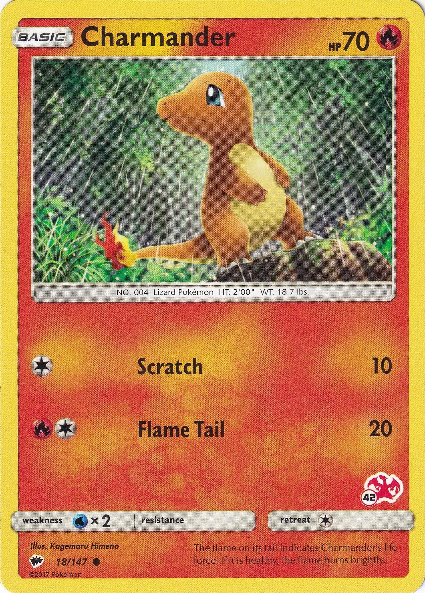 Image for Charmander - 18/147 (#42 Charizard Stamped) (18) (BTA)