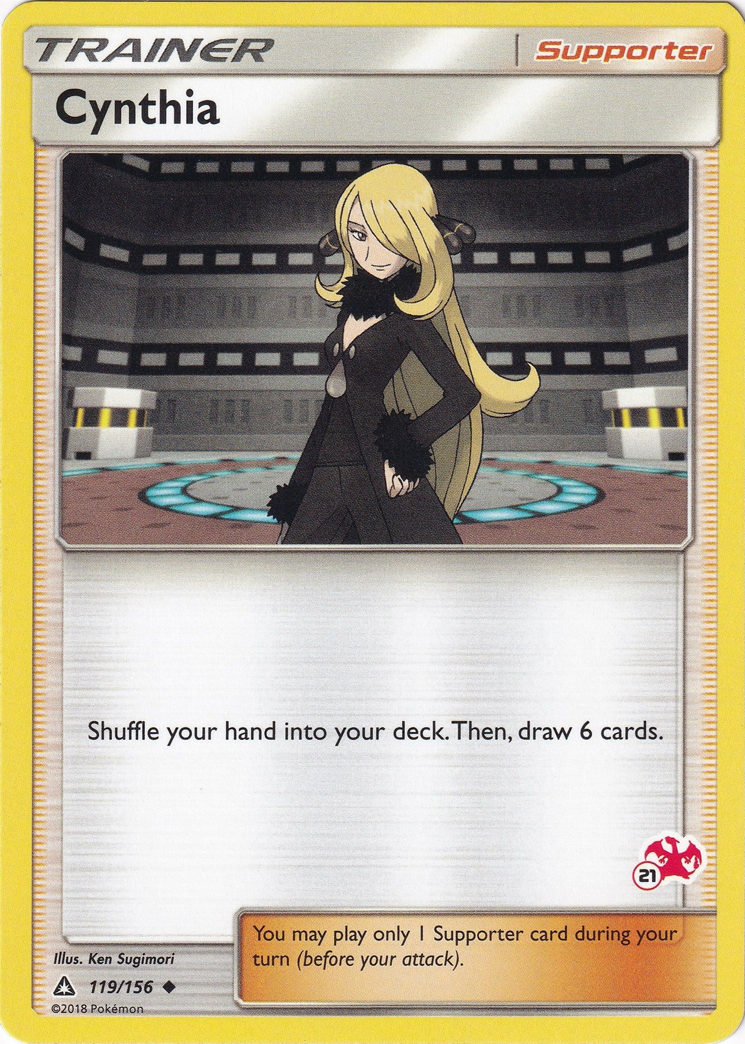 Image for Cynthia - 119/156 (#21 Charizard Stamped) (119) (BTA)