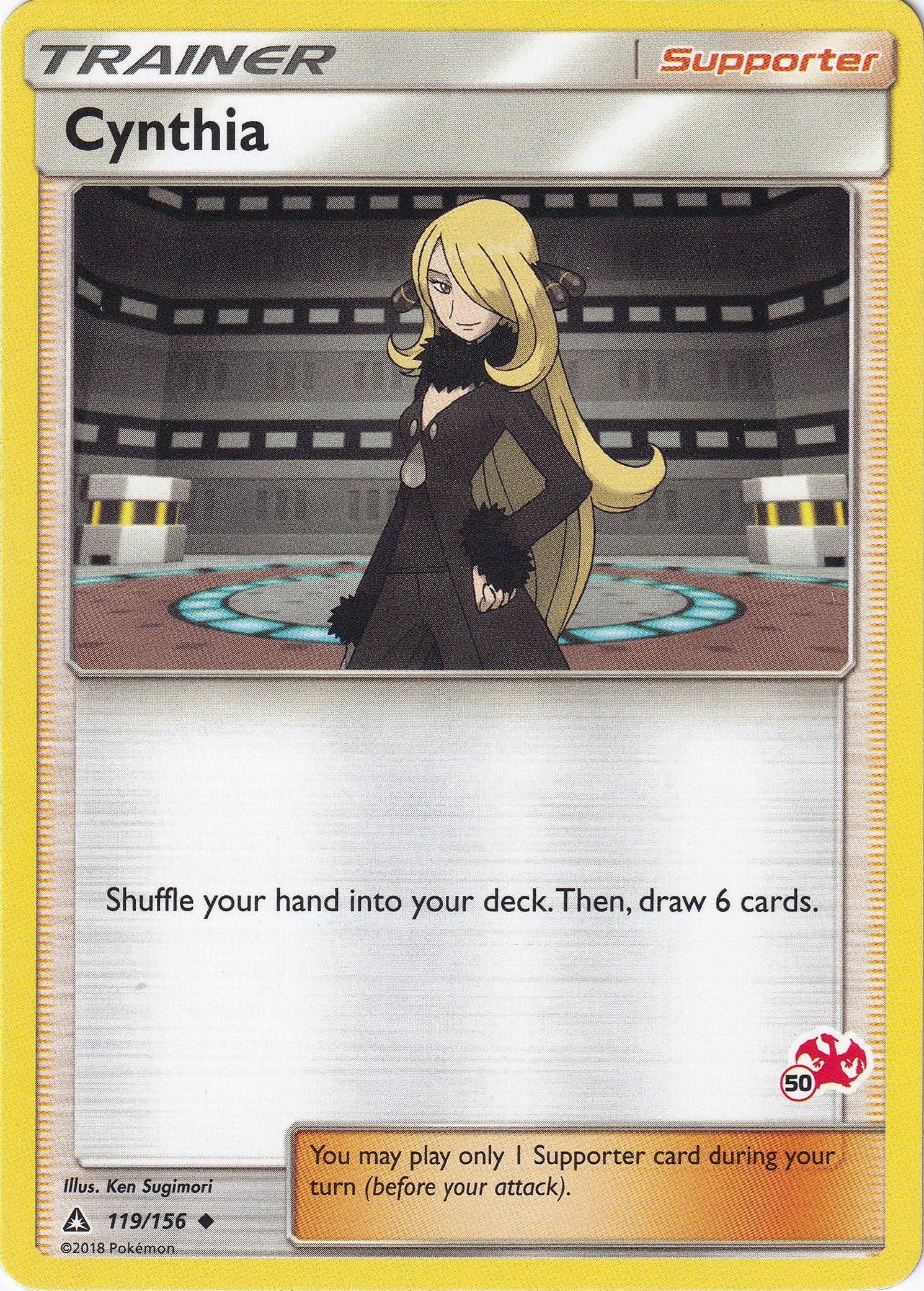 Image for Cynthia - 119/156 (#50 Charizard Stamped) (119) (BTA)