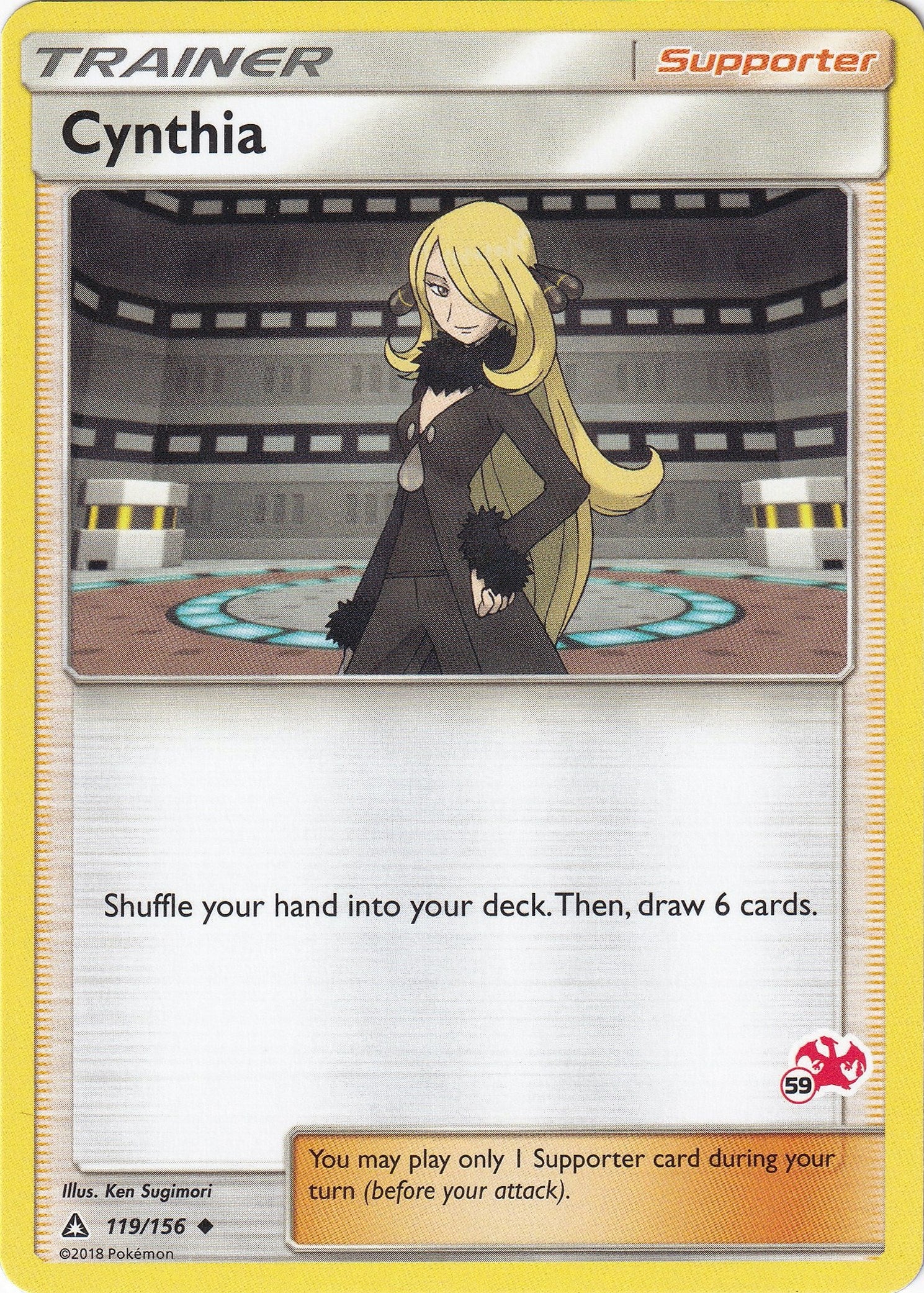 Image for Cynthia - 119/156 (#59 Charizard Stamped) (119) (BTA)