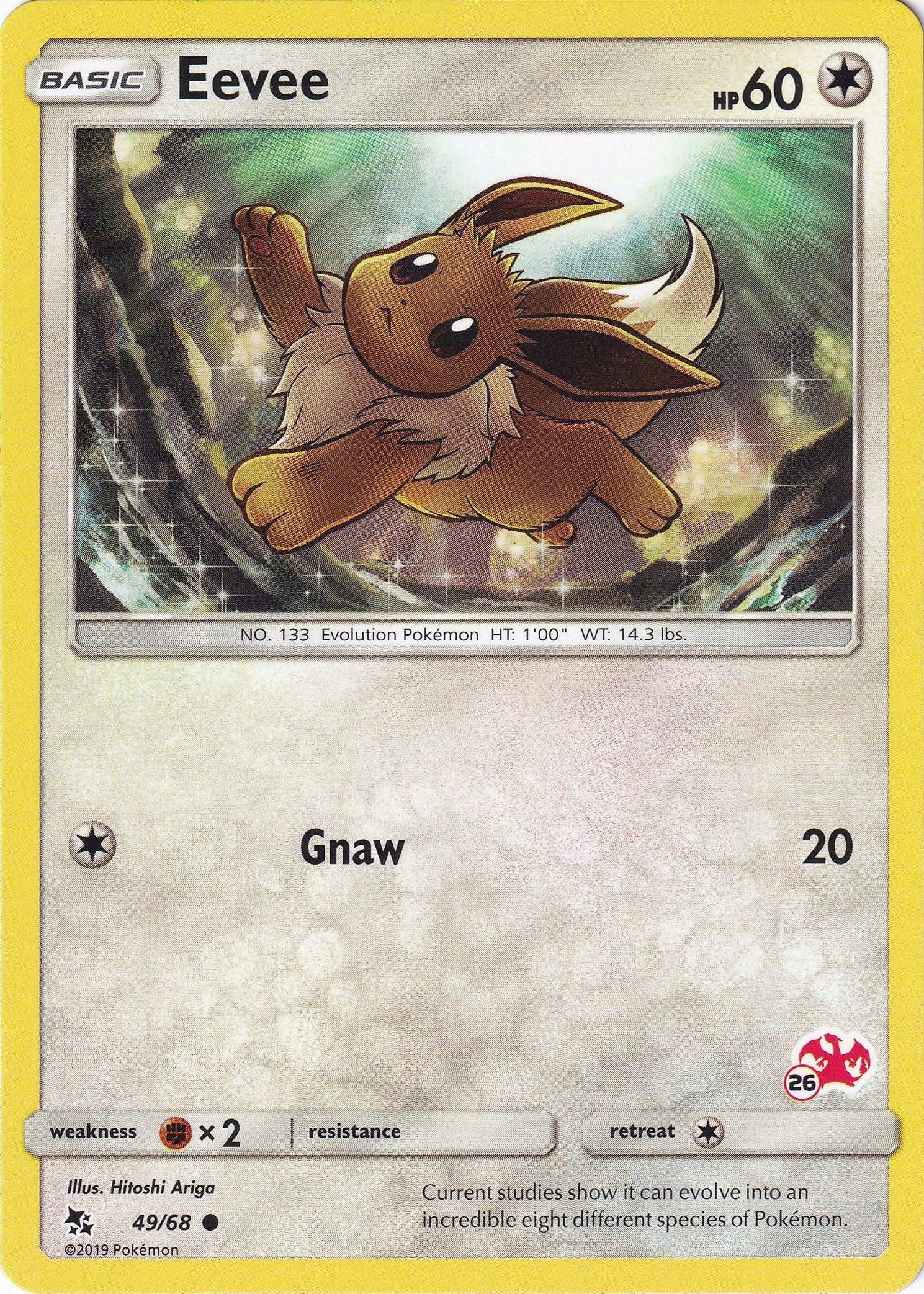 Image for Eevee - 49/68 (#26 Charizard Stamped) (49) (BTA)