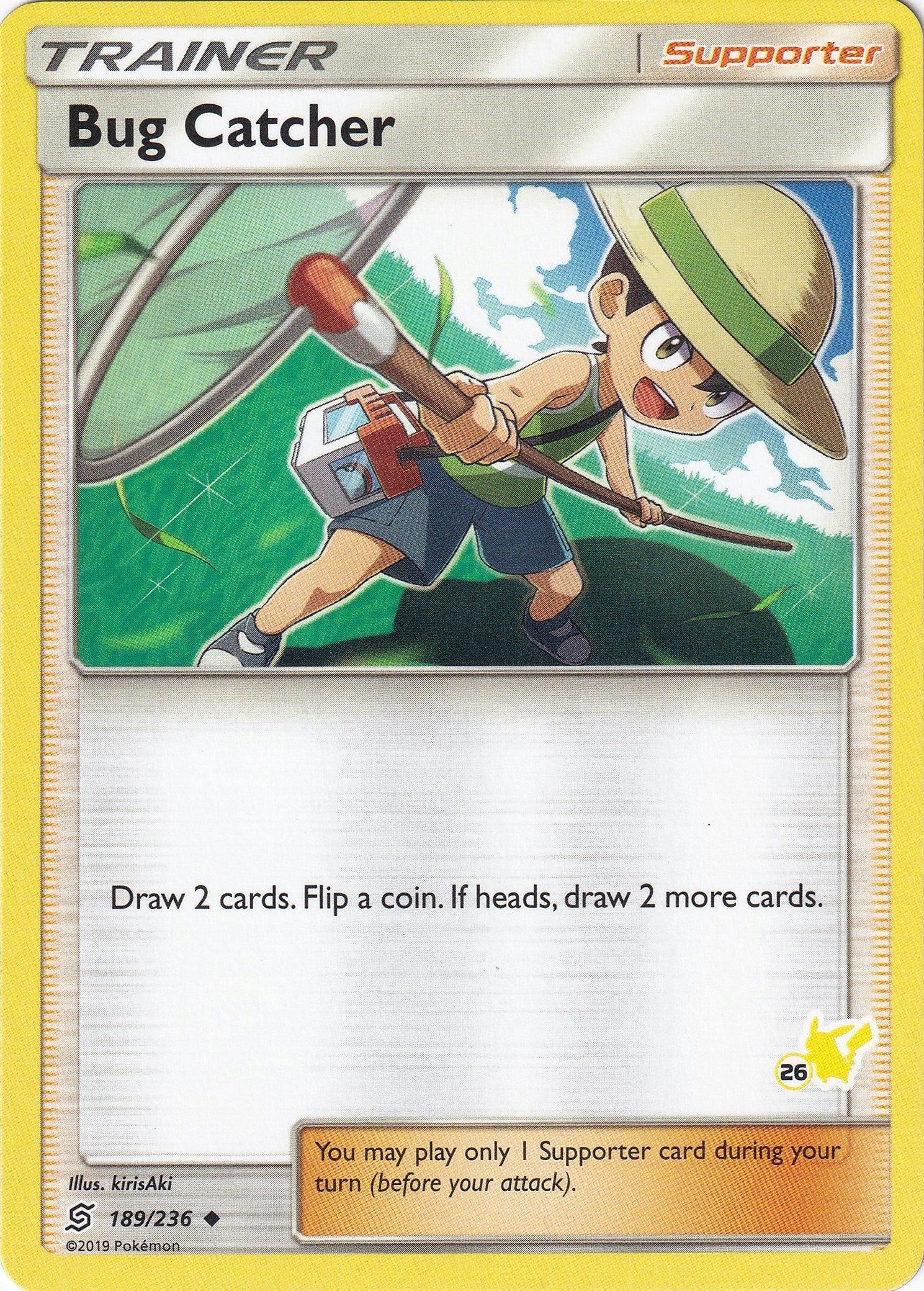 Image for Bug Catcher - 189/236 (#26 Pikachu Stamped) (189) (BTA)