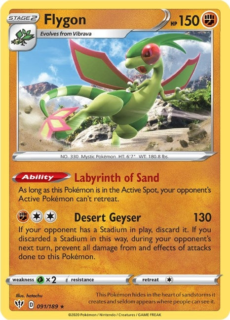 Image for Flygon (91) (SWSH03)