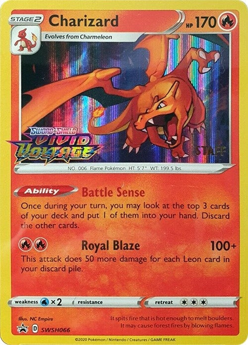 Image for Charizard - SWSH066 (Prerelease) [Staff] (66) (SWSD)