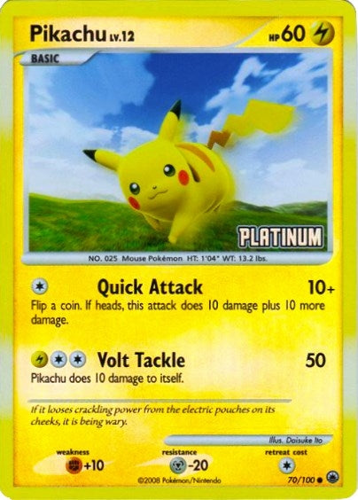 Image for Pikachu - 70/100 [Platinum] (70) (BKP)