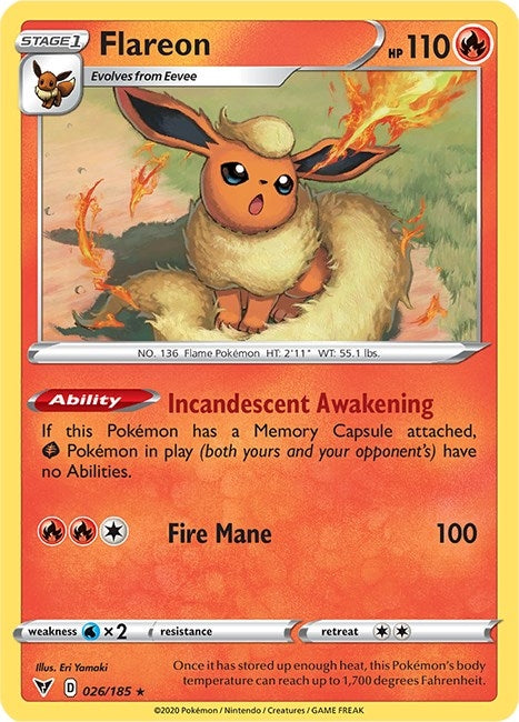 Image for Flareon (26) (SWSH04)