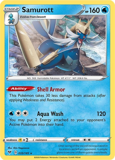 Image for Samurott (35) (SWSH04)