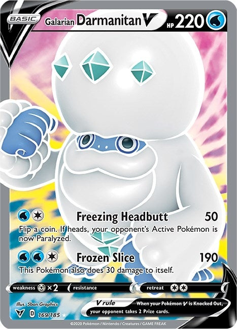 Image for Galarian Darmanitan V (Full Art) (169) (SWSH04)